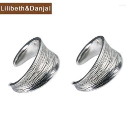 Dos boucles d'oreilles de luxe coréen cerceau Clip sur pur 925 en argent Sterling femmes hommes mode Vintage Punk bijoux 2023 goutte libre E05