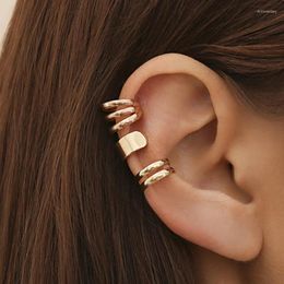 Boucles d'oreilles à dos, bijoux modernes, Design européen et américain, Clip géométrique pour femmes et filles, cadeau fin et Cool, accessoires d'oreille