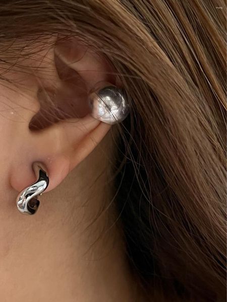 Boucles d'oreilles Q Fashion Simple en cuivre plaqué, 24 clous d'oreilles, tempérament personnalisé, boucle à Clip en os mat, sans trou, G1-9