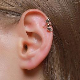 QiLuxy – boucles d'oreilles à Clip pour femmes, mode petite chauve-souris, sans Piercing, rondelle Rock, Vintage, manchette d'oreille, bijoux cadeaux pour filles