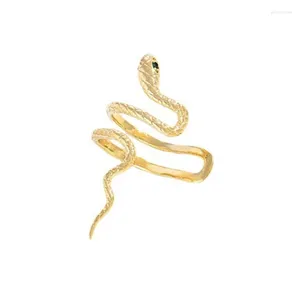 Boucles d'oreilles à dos Serpent Clip sur manchette d'oreille pour femmes boucle d'oreille en forme de Serpent bijoux goutte