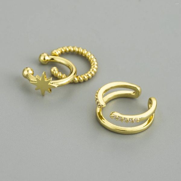 SIPENGJEL – boucles d'oreilles à dos, manchette d'oreille Non percée, faux Cartilage, petit ensemble de 3 pièces, Clips pour femmes, vente en gros de bijoux