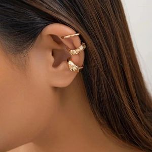Boucles d'oreilles arrière Petites clips d'oreille ronde mignons pour femmes Charmes à la mode mini Faux sans épingles accessoires de mode Femelle Femme