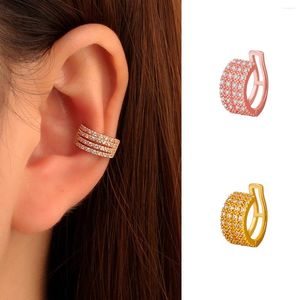 Backs oorbellen Small Design Sense Micro ingelegde Earless Earring Simple Licht Luxe Temperament Persoonlijkheid Ear Clip Bone Sieraden Vrouw