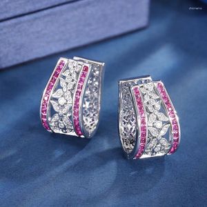 Boucles d'oreilles Backs Suyu Jewelry Fashion Women's Luxury Design Copper Bottom Earts Simuled Color Micro Set Zircon