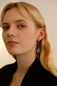 Boucles d'oreilles intemporelles Wonder Fancy Crystal Geo Clip pour femmes Designer Bijoux Punk Non Percé Earcuff Ins Top Party Rare Mix 1531