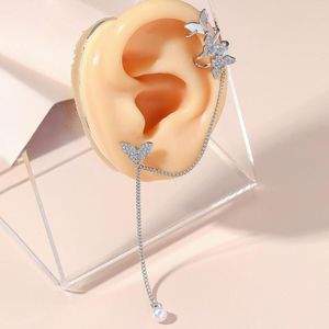 Dos boucles d'oreilles en gros européen américain épicé fille Style Long gland Simple 2023 haut de gamme sans trou oreille Clips