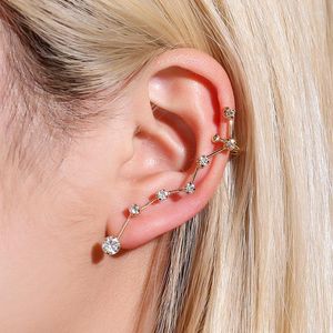 Backs oorbellen wikkel crawler haak voor vrouwen trendy volledig oor kristal piercing oorrang vrouwelijke mode sieraden geschenken