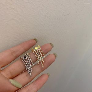 Backs oorbellen wtltc drop kubieke zirconia kwastjes ster niet doorboord voor vrouwen persoonlijkheid kleine oorclip single stuk sieraden