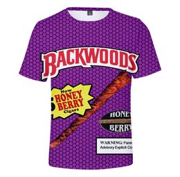 Backwoods Cigar 3D Tendance d'impression numérique pour hommes et femmes 039 manches courtes4359169