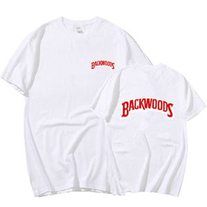 Camiseta BACKWOODS de verano para hombre, camiseta de manga corta con cuello redondo de moda para hombre, ropa informal estilo Hip Hop de algodón, ropa para hombre X0804
