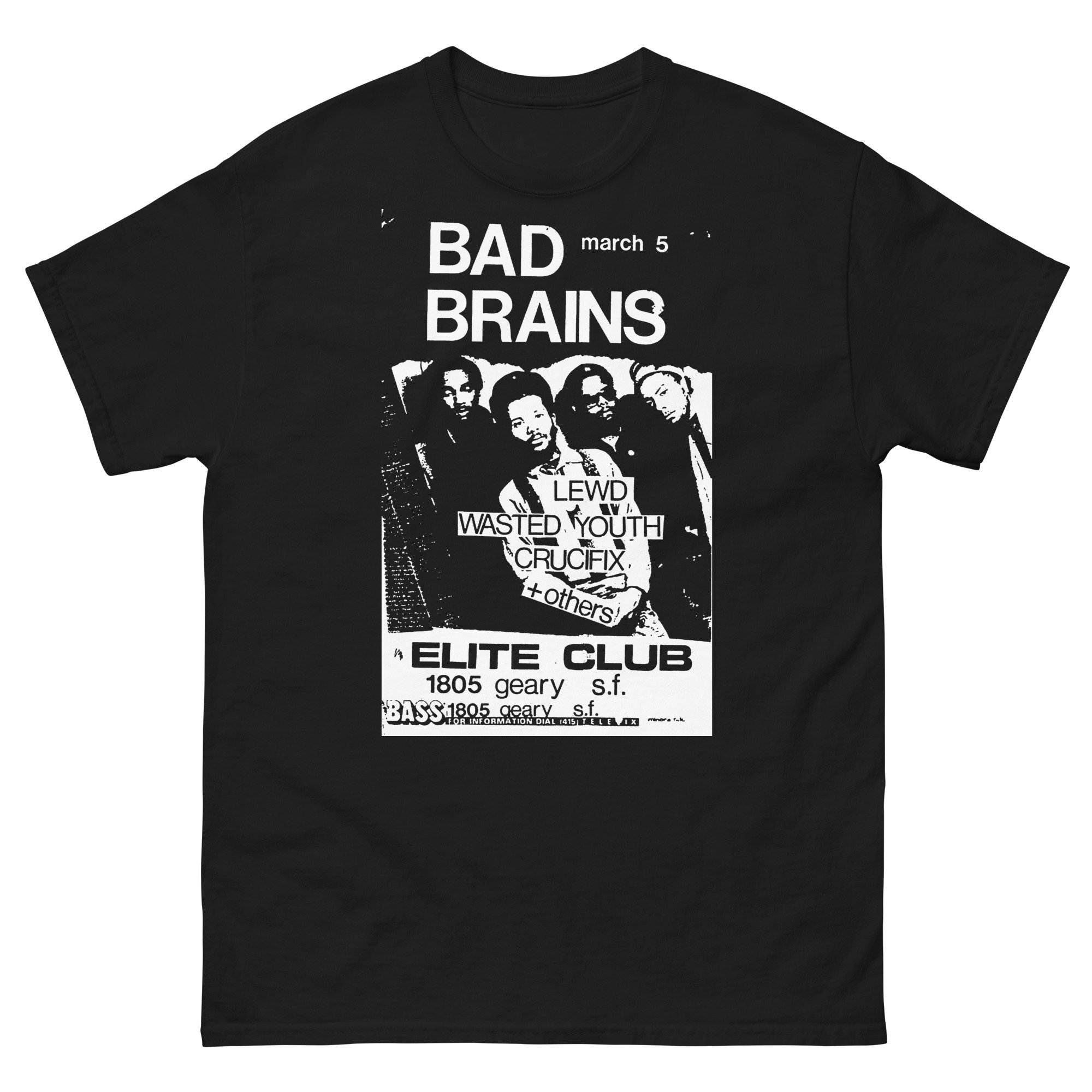 Bad Brains Flyer Shirt Punk Shirt Minute Men Hardcore