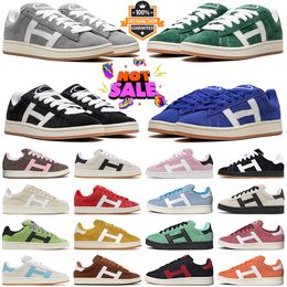 2024 Gratis verzendingontwerper Casual schoenen Suede zwarte tandvlees voor mannen dames schoenen og sneakers donkergroen grijs lucide blauwe scharlakengom gelukzaligheid lilac zwarte outdoor sneakers