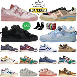 Bad Bunny Pink Easter Egg Forum 84 Chaussures de course à boucle basse Patchwork Retour à l'école Hommes Femmes Lows Plat Blanc Royal Bleu Plate-forme de jogging Designer Baskets Baskets