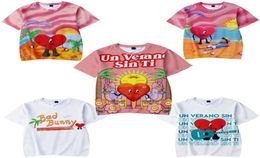 Bad Bunny Un Verano Sin Ti 3D T-shirt Femmes Men Kids Kids Summer Fashion Short Sleeve Funny Tshirt Kawaii Graphics Tees Streetwear5647859