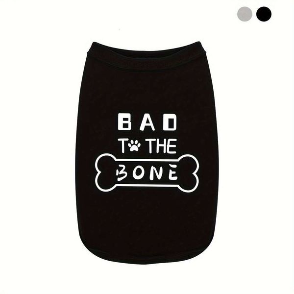 Bad the Bone imprimé – gilet d'été pour chien, vêtements pour petits chiots, T-shirt en coton