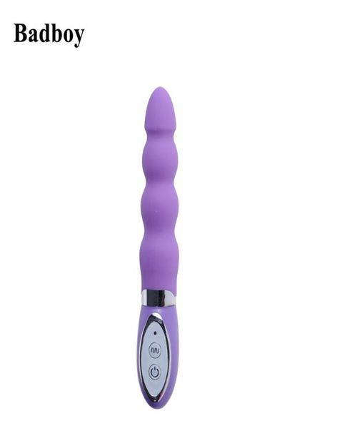 Badboy-masajeador silencioso de 10 velocidades, vibrador con cuentas anales, tapón Anal, juguetes anales para adultos, productos sexuales de silicona 5460622