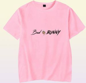 Badbunny Bad Bunny surdimensionné T-shirt Femmes Men Harajuku 100 Coton Colaire à manches Vintage Rap Hip Hop Tshirt Homme Streetwear5853711
