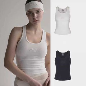 Badflood Tank Vrouwelijke Letter Borduursel Casual Slim Fit Sexy Onderlaag Spicy Girl Amerikaanse Sling Trendy