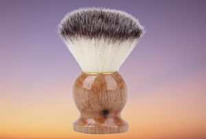 Hair de coiffure Broise-rasage des brosses Brosses de rasoir avec poignée en bois Men039s Salon Facial Beard Nettaiteur Tool 1865750