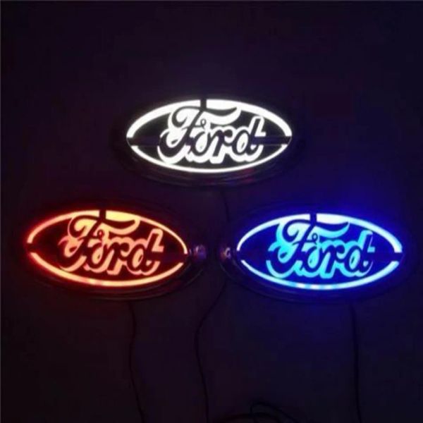 Badges 5d LED Car Tail Logo Light pour Ford Focus Mondeo Kuga Auto Badge Light240L