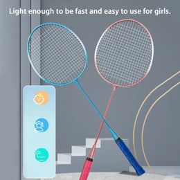 Ensemble de raquettes de badminton simples et doubles ultralégères et durables pour hommes femmes adultes étudiants 231229