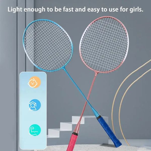 Ensemble de raquettes de badminton simples et doubles ultralégères et durables pour hommes femmes adultes étudiants 231229