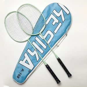 Raquettes de badminton 2 pièces raquette de badminton et sac de transport carbone ultra-léger durable pour les filles amateurs débutantes 231201