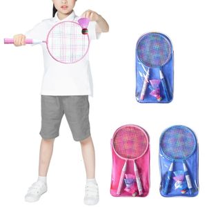 Raquettes de badminton Raquette de badminton raquette de plein air jouet de sport pour enfants avec volants pelouse cour jeu de badminton ensemble pour enfants adultes 231201