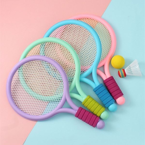 Raquettes de badminton Raquette de tennis de badminton pour enfants Entraînement pour débutant Tennis de plage en plein air Maternelle Bébé Parent Enfant Jouets interactifs 230606