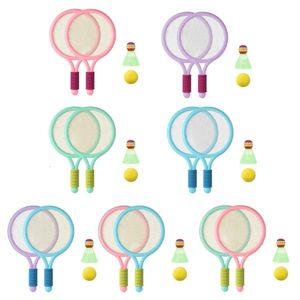 Raquetas de bádminton Juego de raquetas de bádminton para niños Tenis ligeros para niños Raquetas de tenis de bádminton Raqueta portátil Entretenimiento deportivo PVC EVA 230606