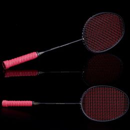 Raquettes de badminton Raquette de badminton simple en graphite ly Raquette de badminton professionnelle en fibre de carbone avec sac de transport 231108
