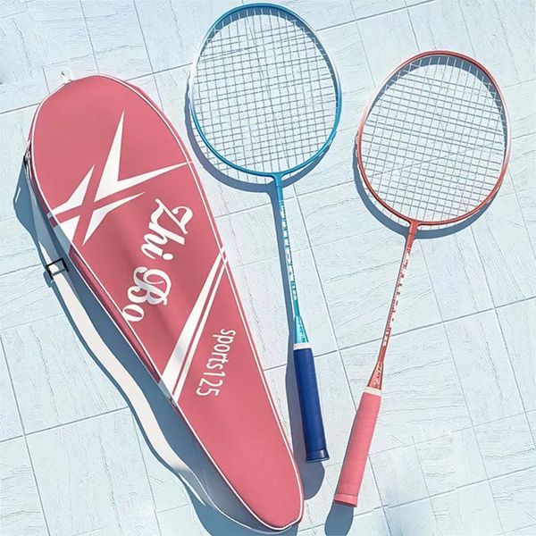 Raquettes de badminton ensemble de raquettes simple et double ultralégères durables pour hommes femmes adultes étudiants 230927