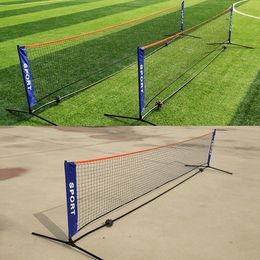 Raquettes de Badminton Simple 3 m/4 m/5 m/6 m filet d'entraînement de Tennis filet de Badminton filet de Tennis en plein air filet de volley-ball pratique 230303