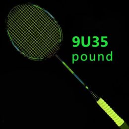 Raquettes de badminton raquette en Fiber de carbone ultralégère 2g 9u avec fonctions offensives et défensives 230927