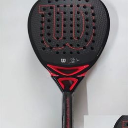Badminton Rackets Vairo 91 Padel Porfessional Series Palas 3 Layer Carbon Fiber Board Paddle Eva Face Tennis Beach 221104 Drop Dhpi99
