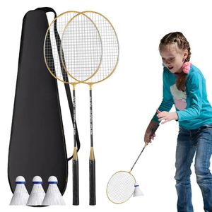 Badminton Racquet Professional Ensemble pour les adultes Absorbant de sueur d'équipement léger 240402