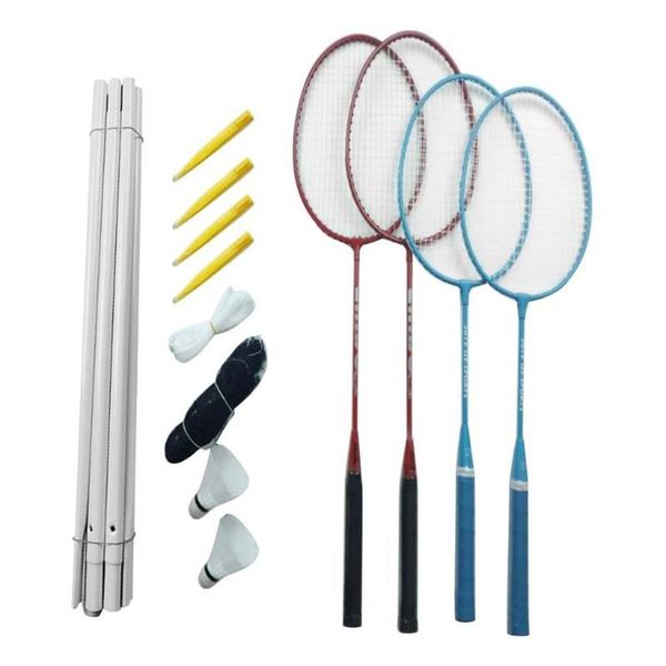 Ensemble de Badminton Portable en plein air, combinaison de Badminton, système de filet, entraînement des familles en plein air, Sports3027