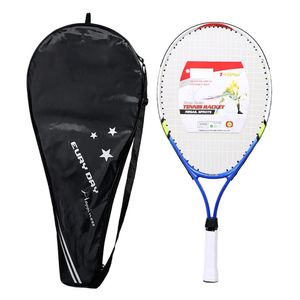 Ensembles de badminton 1 PC raquettes de tennis en alliage d'aluminium pour enfants avec sac de couverture de raquette raquette junior 23 pouces 230925