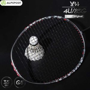 Badminton stelt AlpSport YH 4U -aanval T800 badminton racquet geïmporteerd tot 35 pond professionele koolstofvezel tussenliggende/geavanceerde S52401
