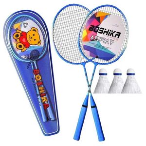 Badminton Sets Badminton Rack 1 paar lichtgewicht achtertuinspellen Badminton met een handtas en 3 badminton ballen Team Sports Equipment S52401 S52401