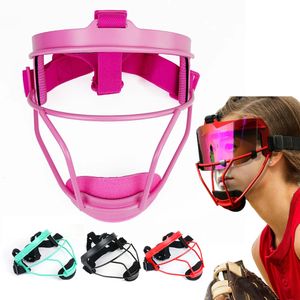 Ensembles de badminton Défense Softball Fielder's Mask Visor Face Baseball Équipement de sport de protection léger pour les jeunes Adluts 231202