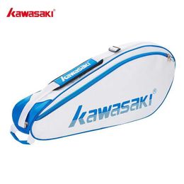 Bádminton se pone Kawasaki One Shoulder Racquet Sports Badminton Bag (adecuado para 3 raquetas) Bolsa de tenis unisex Bag Portable Sports KBB-8350 S5280