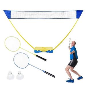 Badminton sets racquet set voor achtertuin draagbare racket netto outdoor racket set voor strand tuin gym achtertuin S52401