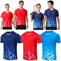 Badminton shirts Men Women Kindertafel Tennis Shirts Outdoor Running T-shirts Fitness Gym Tennis Shirts Ping Pong Golf Unisex 240306