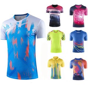 Badmintonshirts Heren/Vrouwen Sneldrogend Ademend Tafeltennis T-shirts Hardloopsportshirt Tennistraining T-shirts 1906 240304