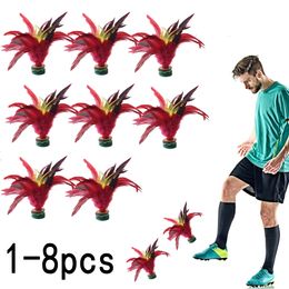 Badminton shuttleCocks 1 6pcs 20 cm Feather Jianzi Kleurrijk S Portable Foot Kick Handwheel Fitness Entertainment 230413