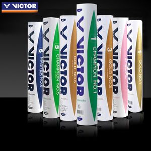 Volantes de bádminton 60Pcs5tubes VICTOR Victory Victor Training Competition No 1 3 Durable Balls 12 Pack 5 Golden 230608