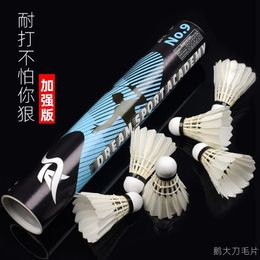 Badmintonshuttles Guangyu 9S ganzenveren badminton entertainmenttraining speelbestendig per stuk 12 stuks 231208