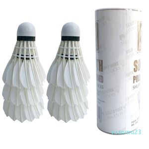 Badminton Shuttlecocks Shuttlecock White Goose Board Feather Stability Ball Durable 3PCS 6PCS FEATHER SHOWTLOCK INDOOR